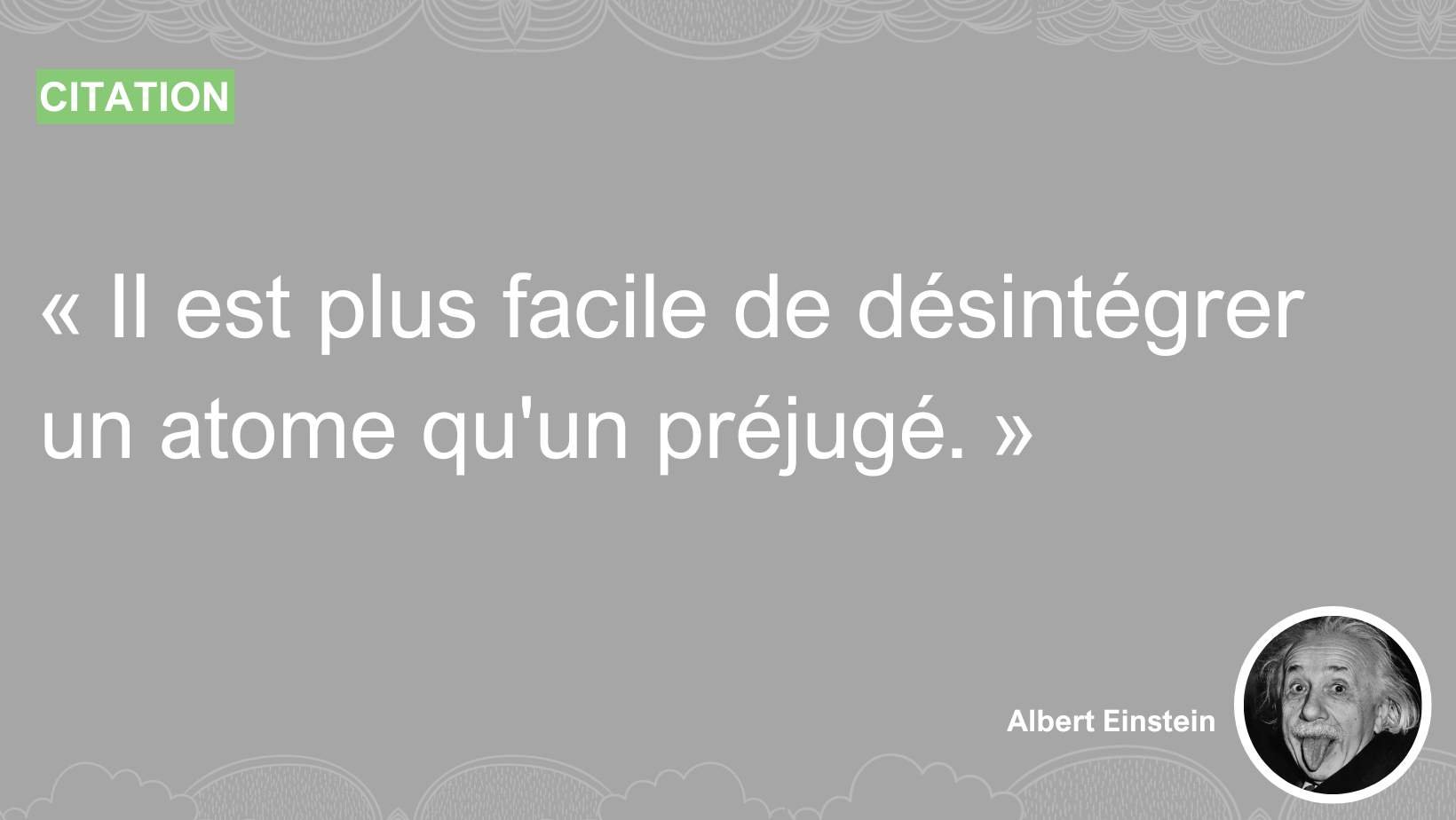 einstein préjugé atome